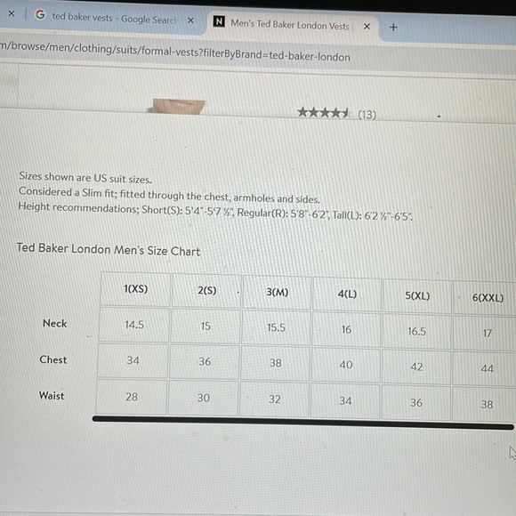 Ted baker 100% wool modern fit vest- new - Picture 6 of 11